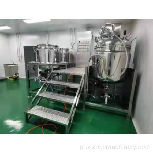 Máquinas de mistura químicas de alta qualidade pomada de vácuo mixer emulsionante 200-500L cremes homogeneizador emulsificador de vácuo